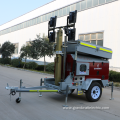 Safe and stable LED diesel light tower